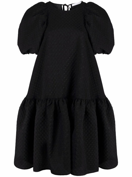 Alexa Puff-Shoulder Dress
