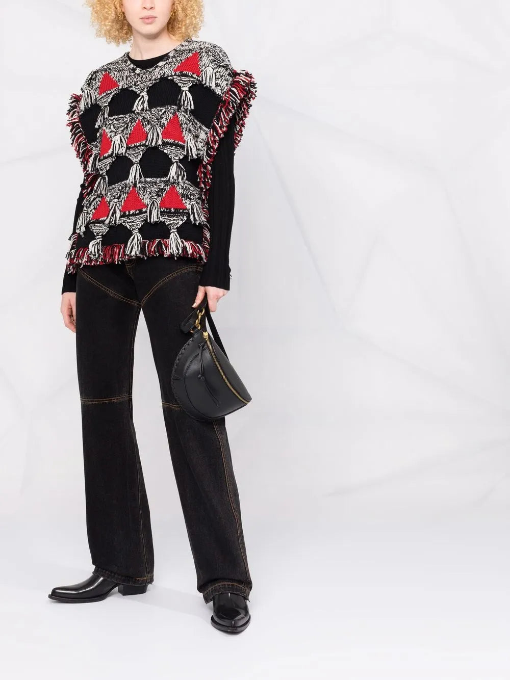 Tassel-Detail Wool Jumper