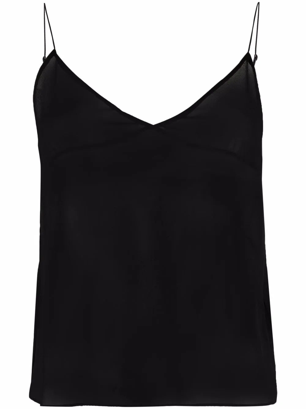 Sheer-Panel Vest Top