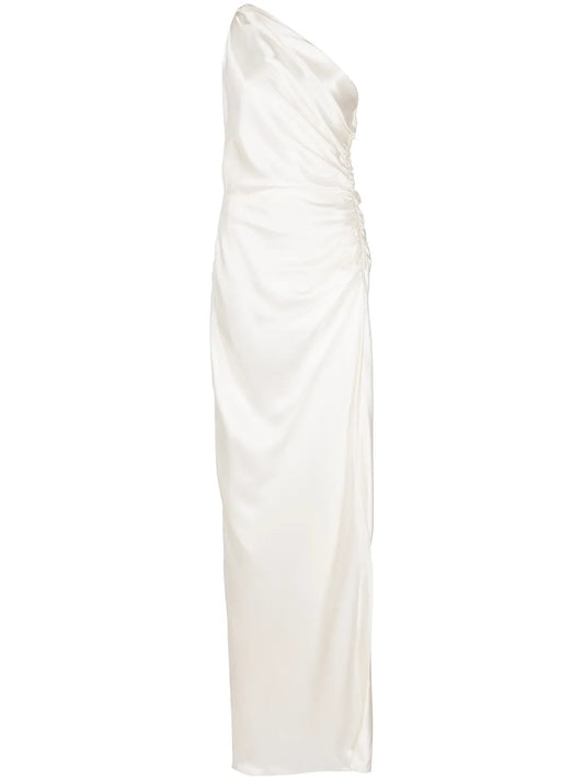 One-Shoulder Silk Gown