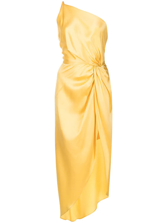 Twist-Knot Silk Dress