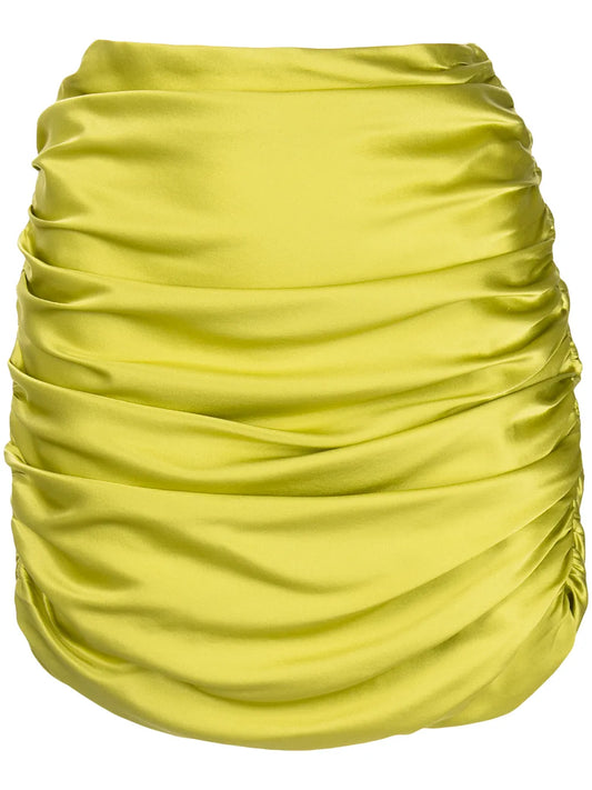 Gathered Mini Skirt