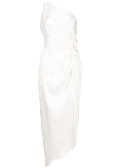 Twist-Knot Silk Dress