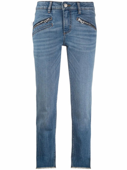 Ava Slim-Cut Cropped Jeans