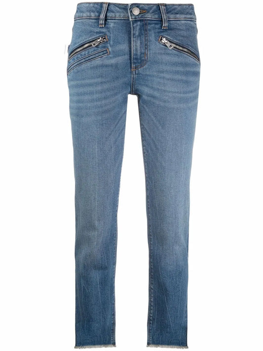 Ava Slim-Cut Cropped Jeans