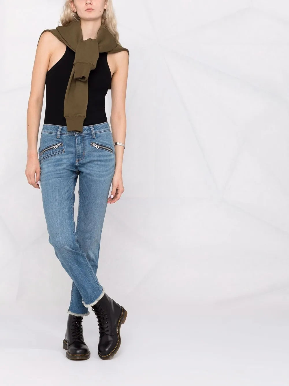 Ava Slim-Cut Cropped Jeans