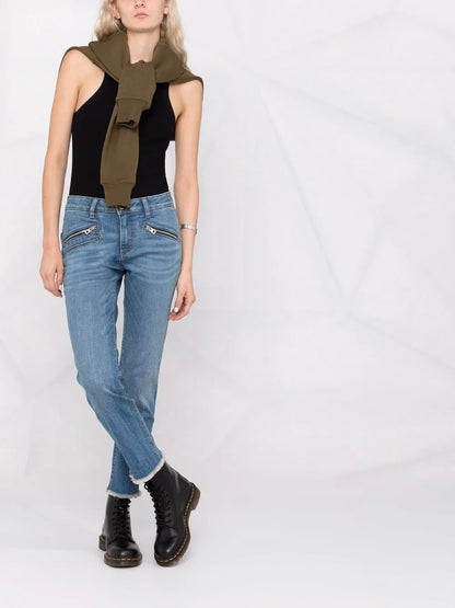Ava Slim-Cut Cropped Jeans