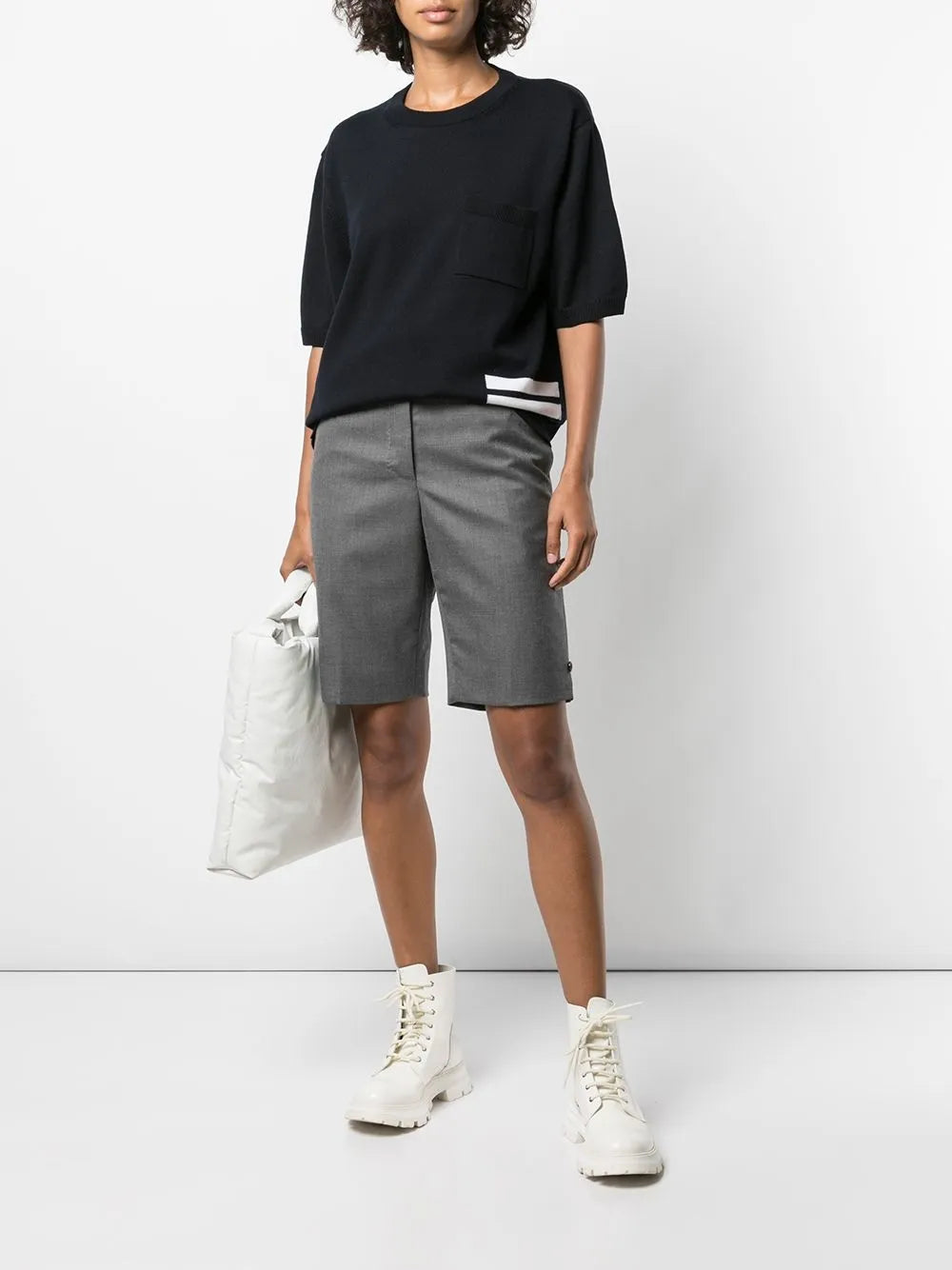 Tailored High-Waist Shorts
