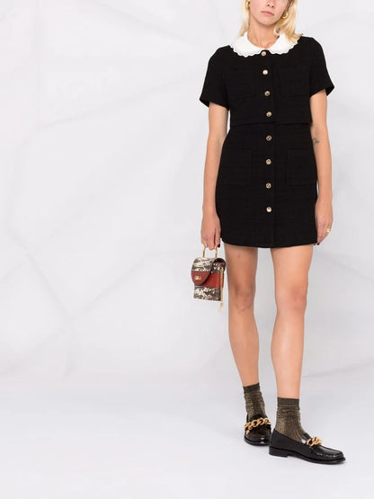 Buttoned Mini Dress