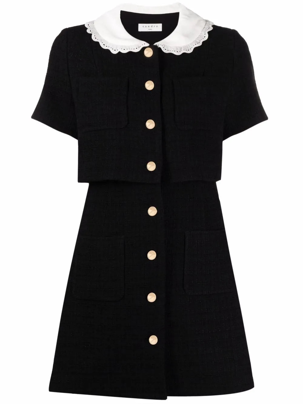 Buttoned Mini Dress