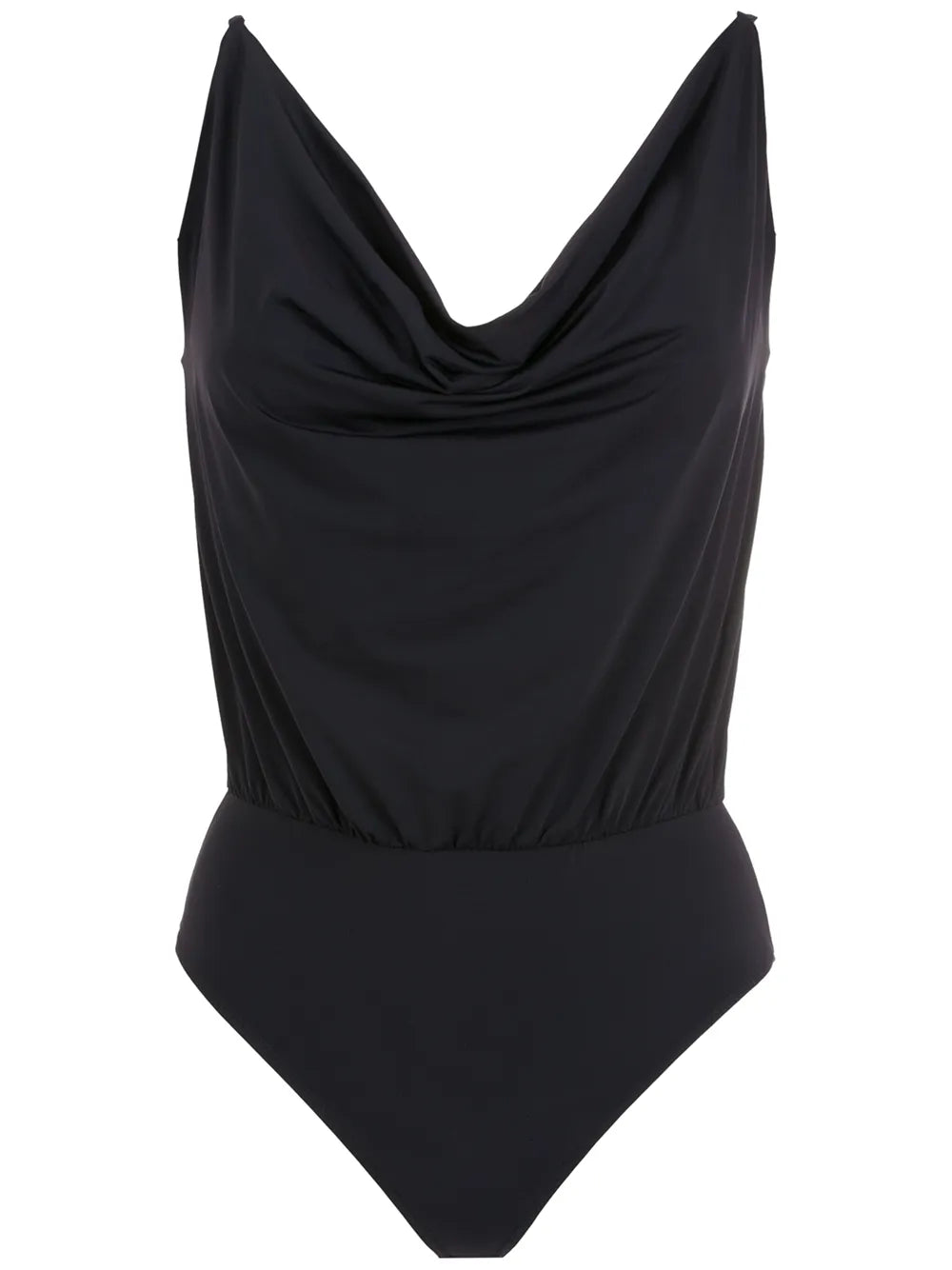 Cowl-Neck Swimsuit