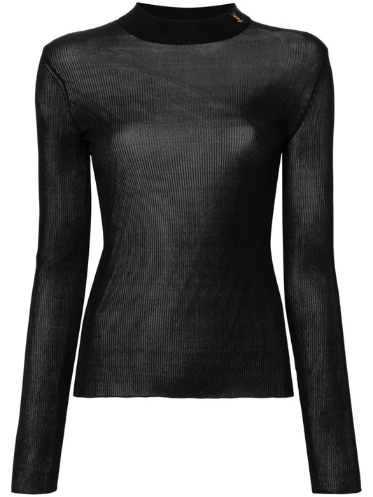 Ysl Ribbed Silk Jumper