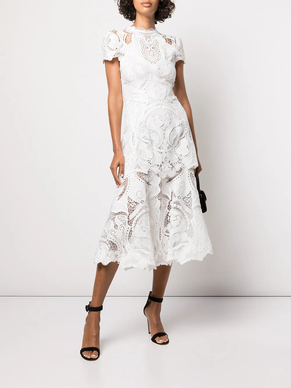 Cut Out-Detail Midi Dress