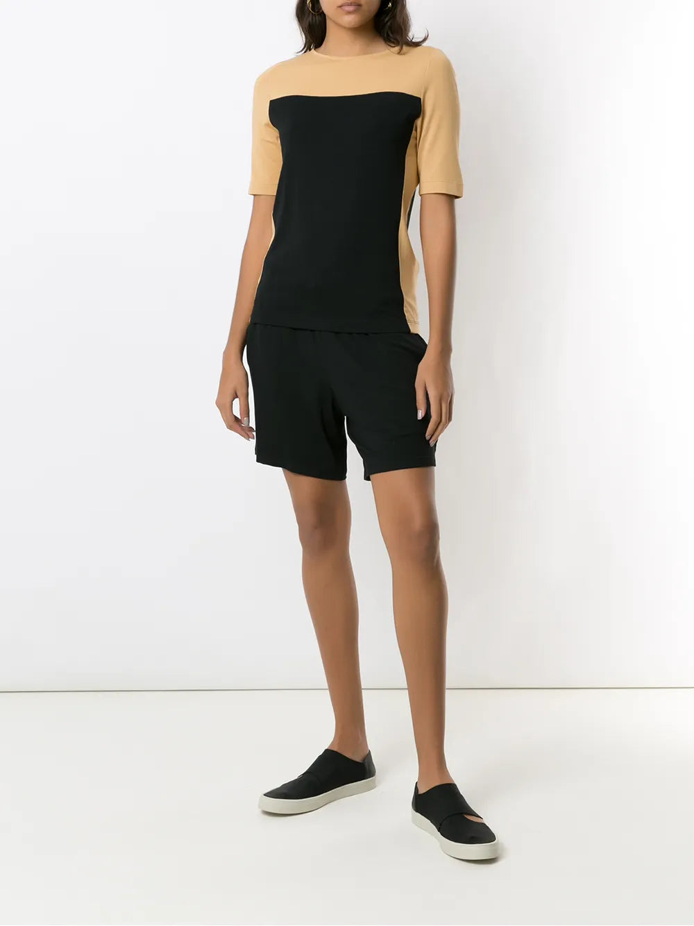 Elasticated-Waistband Shorts