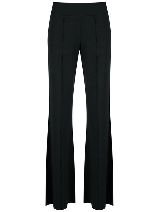 Flared Pleated Trousers
