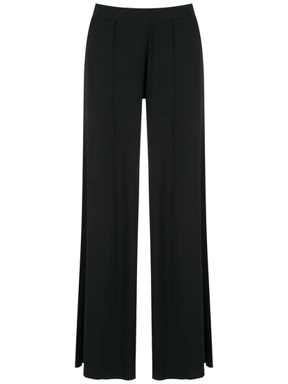 Flared Pleated Trousers