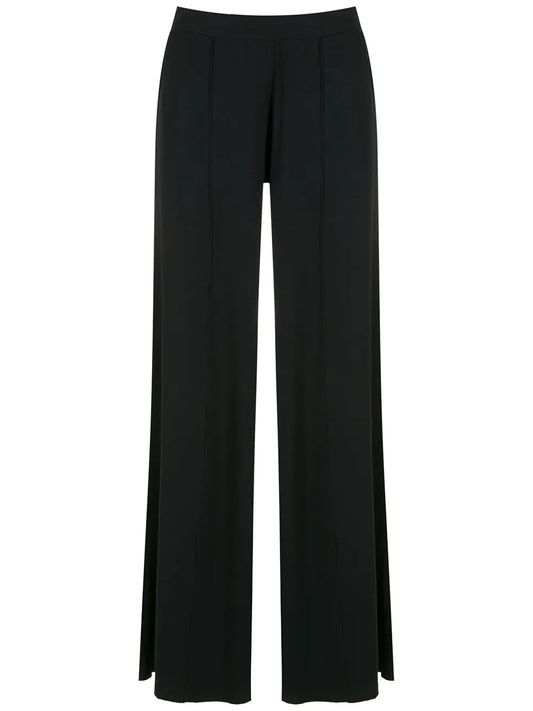 Flared Pleated Trousers