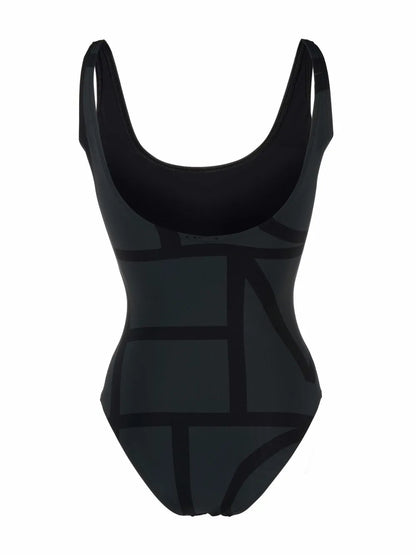 Monogram Low-Back Swimsuit