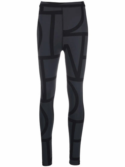 Monogram Two-Tone Leggings