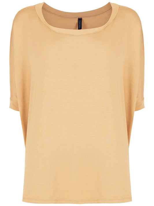 Cropped-Sleeve T-Shirt