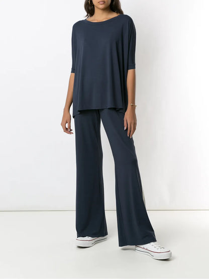 Cropped-Sleeve T-Shirt