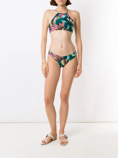 Ilana Leaf-Print Bikini