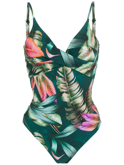 Bianca Leaf-Print Swimsuit