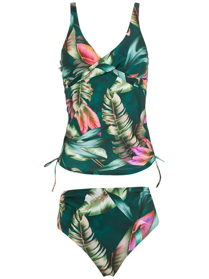 Bruma Leaf-Print Tankini