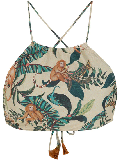 Ilana Floral-Print Bikini Top