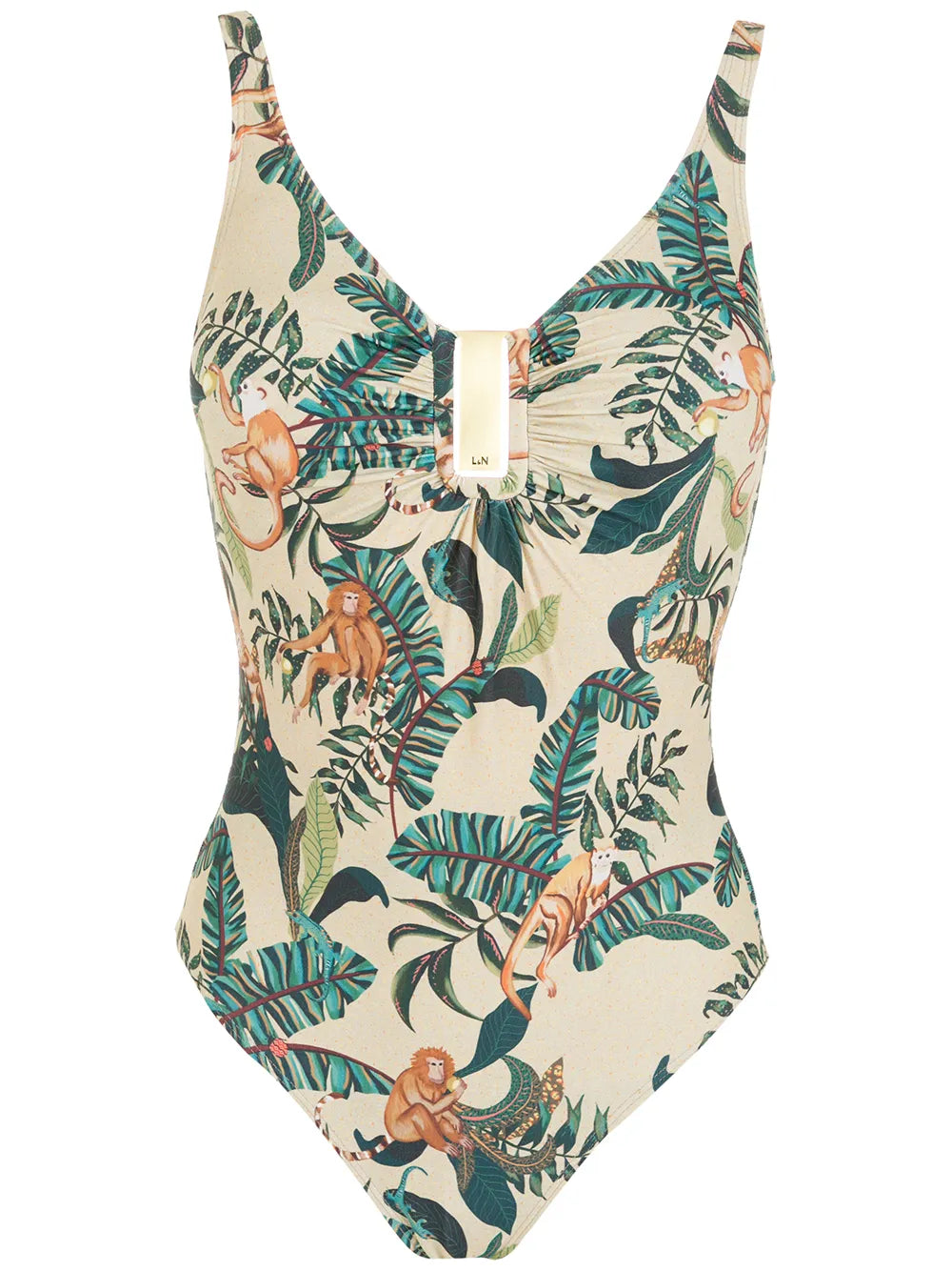 Mirassol Leaf-Print Swimsuit