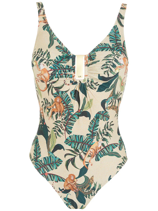 Mirassol Leaf-Print Swimsuit