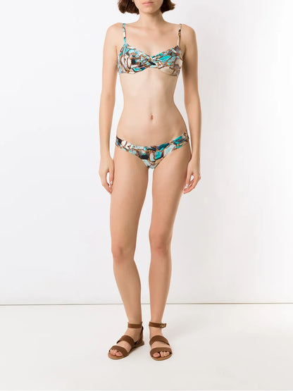 Fiji Estampado Bikini Top
