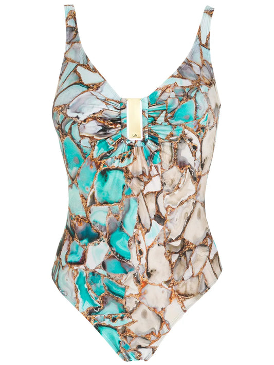 Mirassol Gemstone-Print Swimsuit