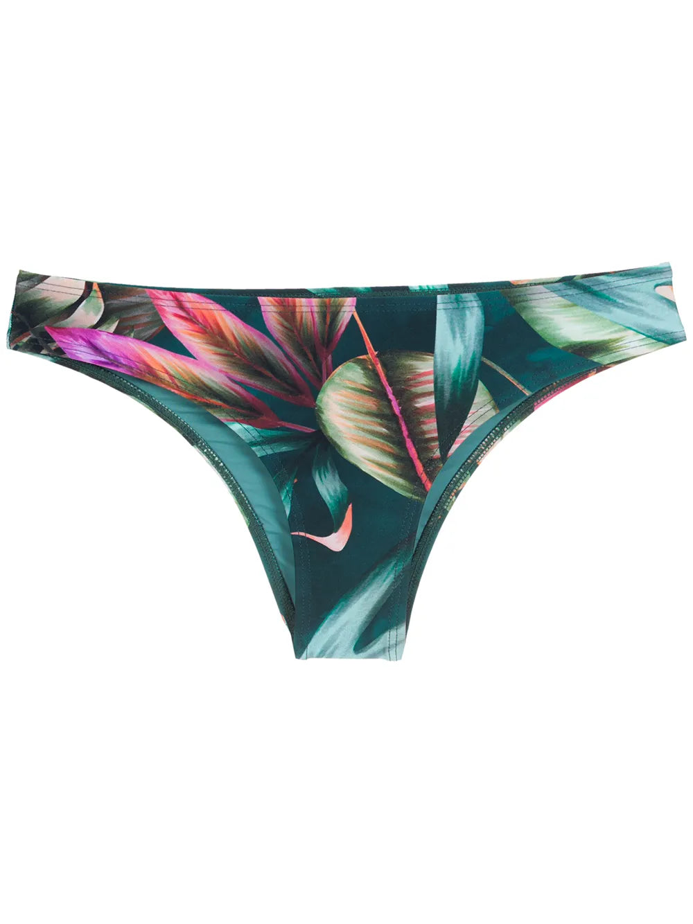 Leaf-Print Bikini Bottoms