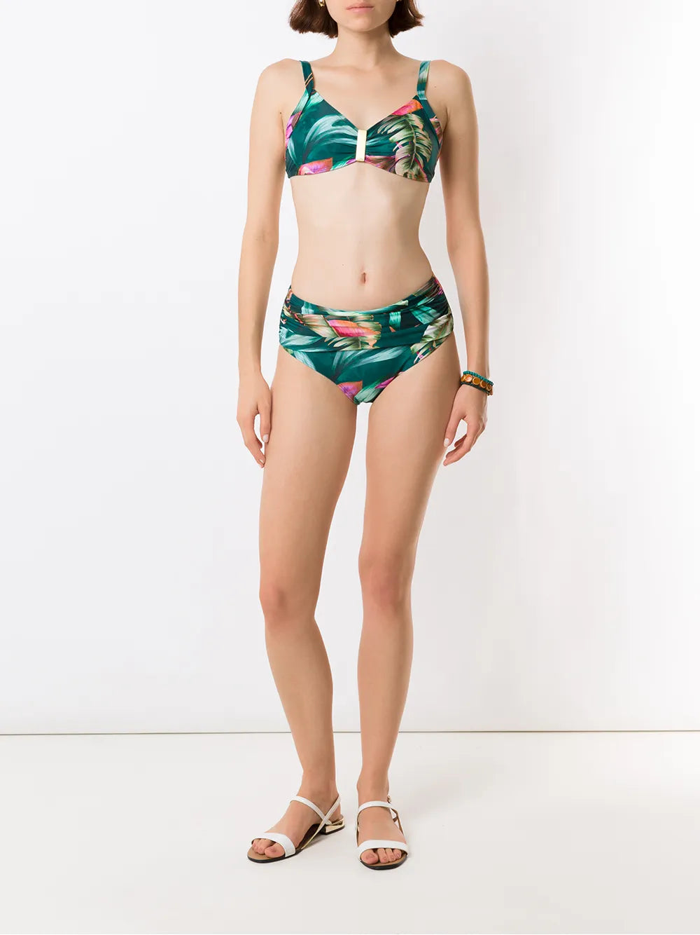 Anne Leaf-Print Bikini