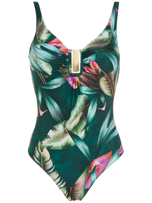 Mirassol Leaf-Print Swmsuit