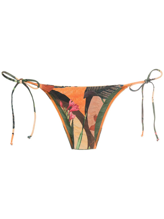 Thai Leaf-Print Pants