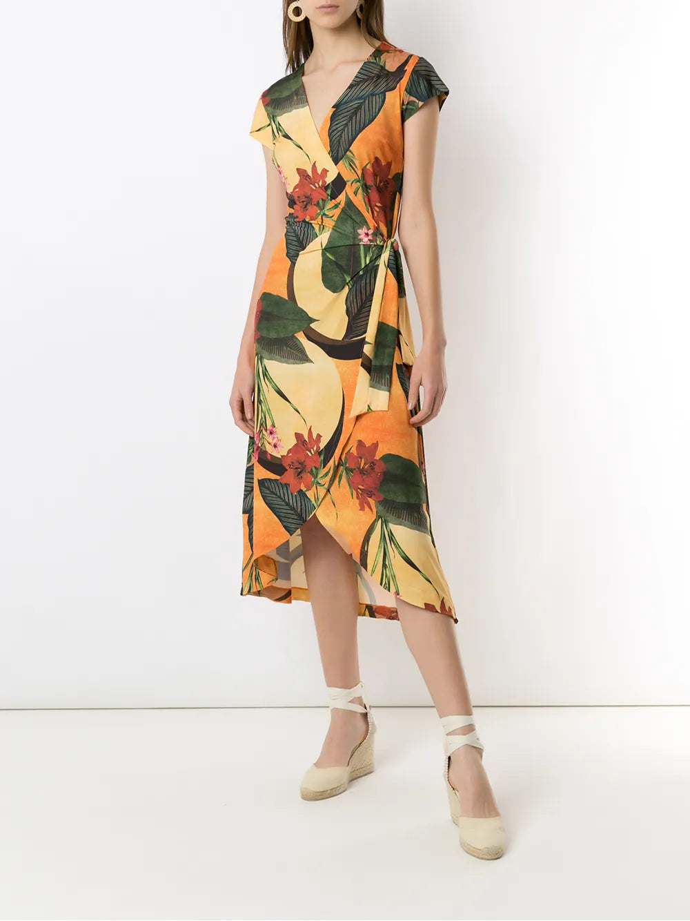 Falcão Floral-Print Wrap Dress