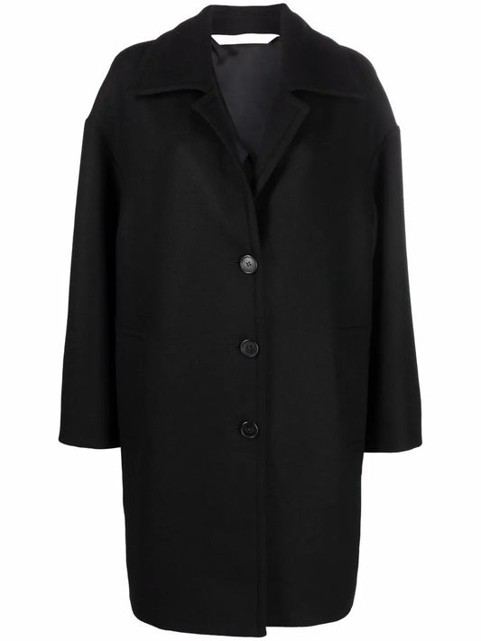 Logo-Print Oversized Coat