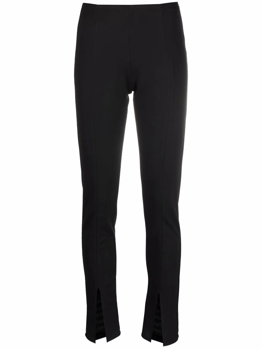 Front-Slit Slim-Fit Trousers