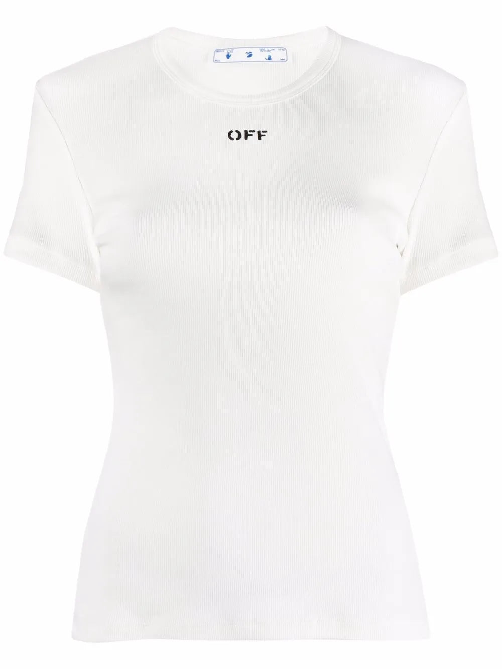 Ribbed Logo-Print T-Shirt