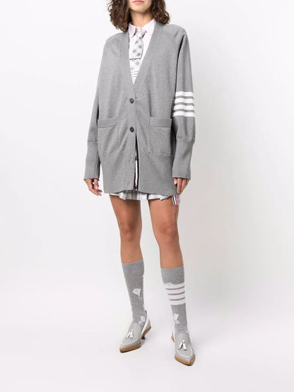 4-Bar Knitted Cardigan