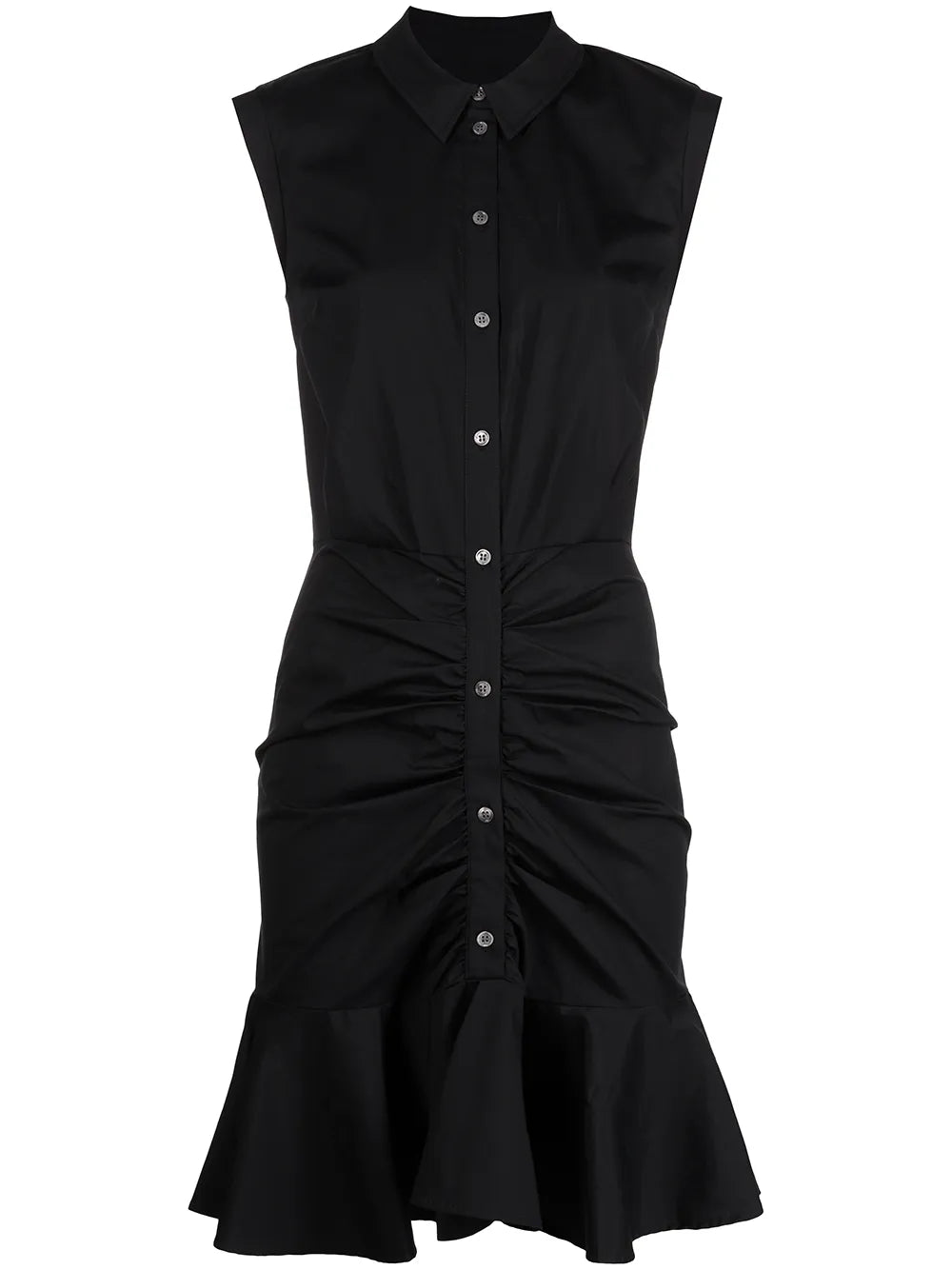 Ruched Shirt Dress