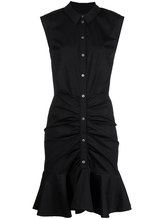 Ruched Shirt Dress