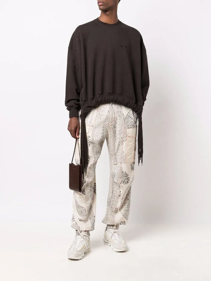 Multi-Cord Crew-Neck Sweatshirt