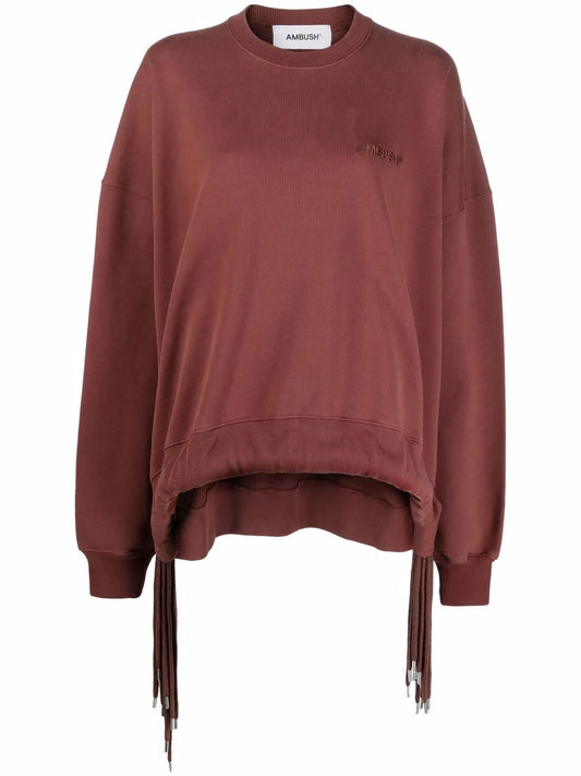 Drawstring Crewneck Sweatshirt