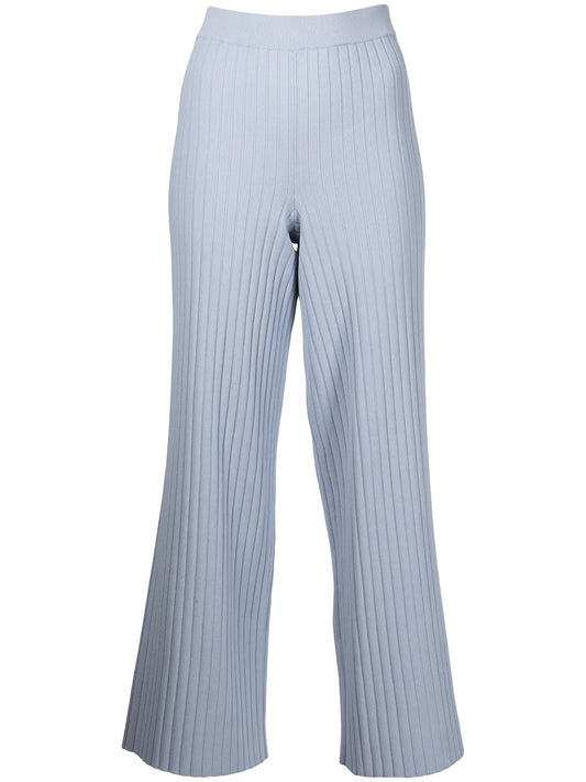 Lightweight Rib Knit Trousers