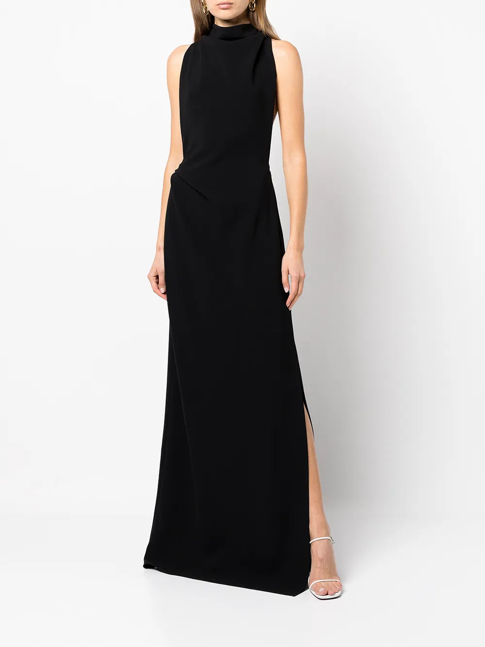 Matte Crepe Backless Dress