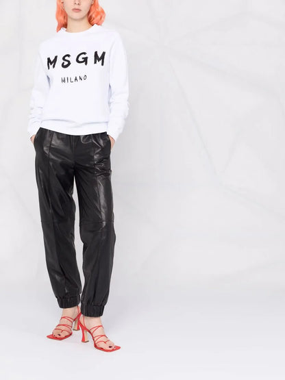 Logo-Print Crew Neck Sweatshirt