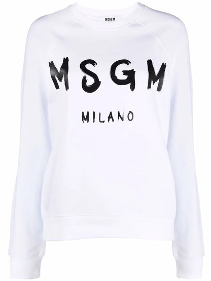 Logo-Print Crew Neck Sweatshirt
